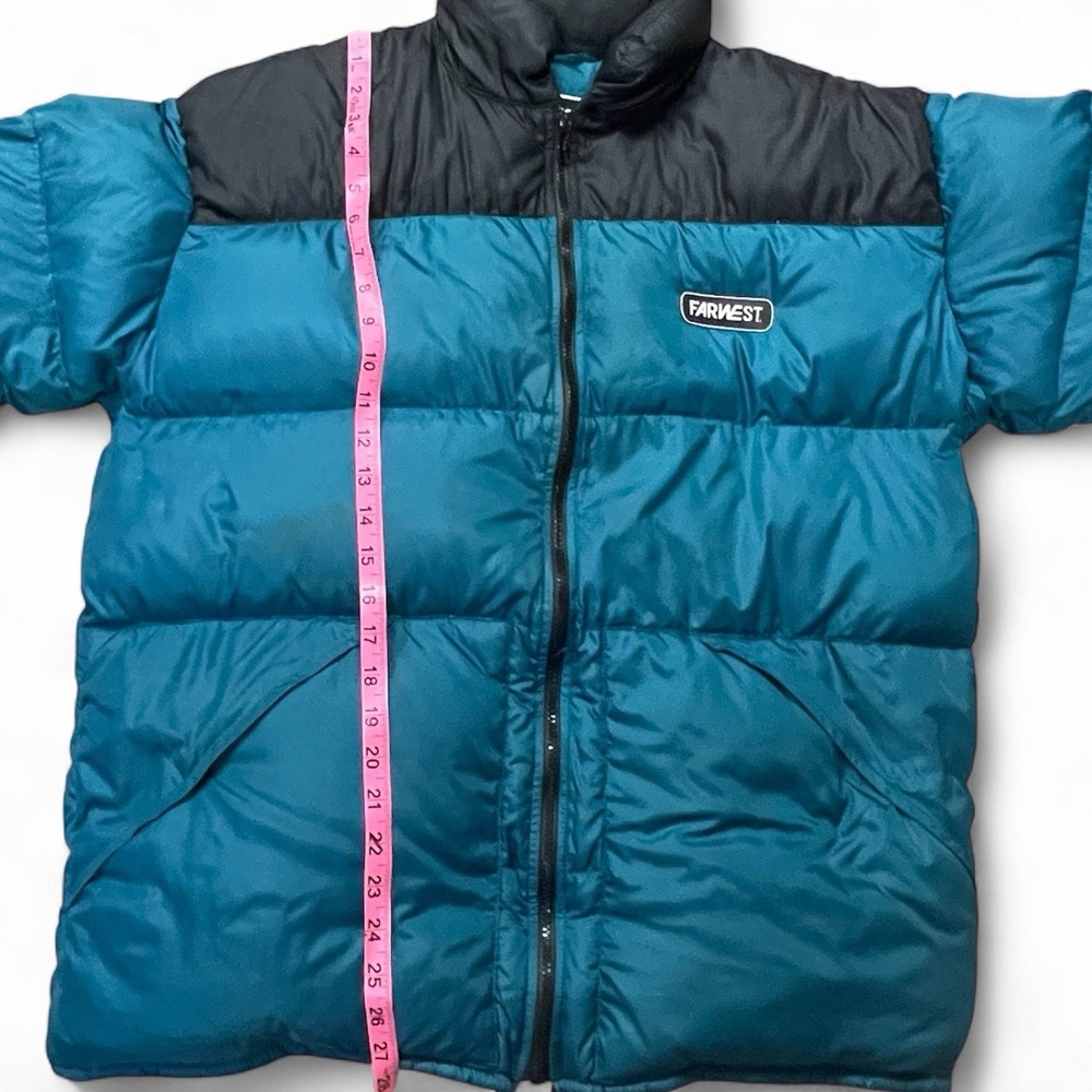 FARWEST Seattle Vintage Down Puffer Jacket, Men's Medium - Picture 5 of 8